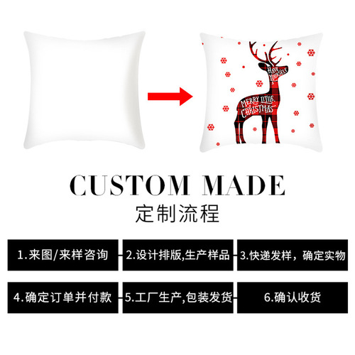 Floral Cotton Linen Sofa Pillowcases Plain Color Living Room Cross-border Amazon Home Decor Cushion Pillowcases Dropshipping