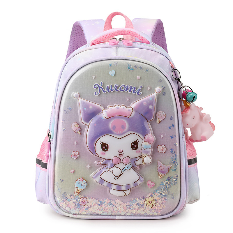 Mochila infantil de dibujos animados, jardín de infantes Kulomi, mochila para bebés, mochila para estudiantes de primaria de grado uno y dos, comercio exterior
