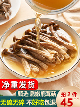 新鲜鹿茸菇干货非特级鹿茸菌云南特产煲汤脆姑蘑菇香菇45元500g