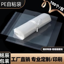 厂家直供10丝厚PE空白服装袋高透明塑料覆盖袋防静电不干胶袋子