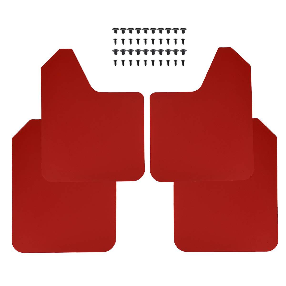 Cross-Border Best-Selling Car Mud Flaps and Splash Guards, Compatible with Pickup Trucks, Suvs, and General Trucks, Available in Red and Black