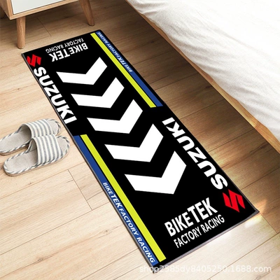 Blanket Decorative Advertising Logo Motorcycle | Avtomobil döşəmə paspasları - mt44-40120cm-crystal-velvet-dot-plastic-bottom