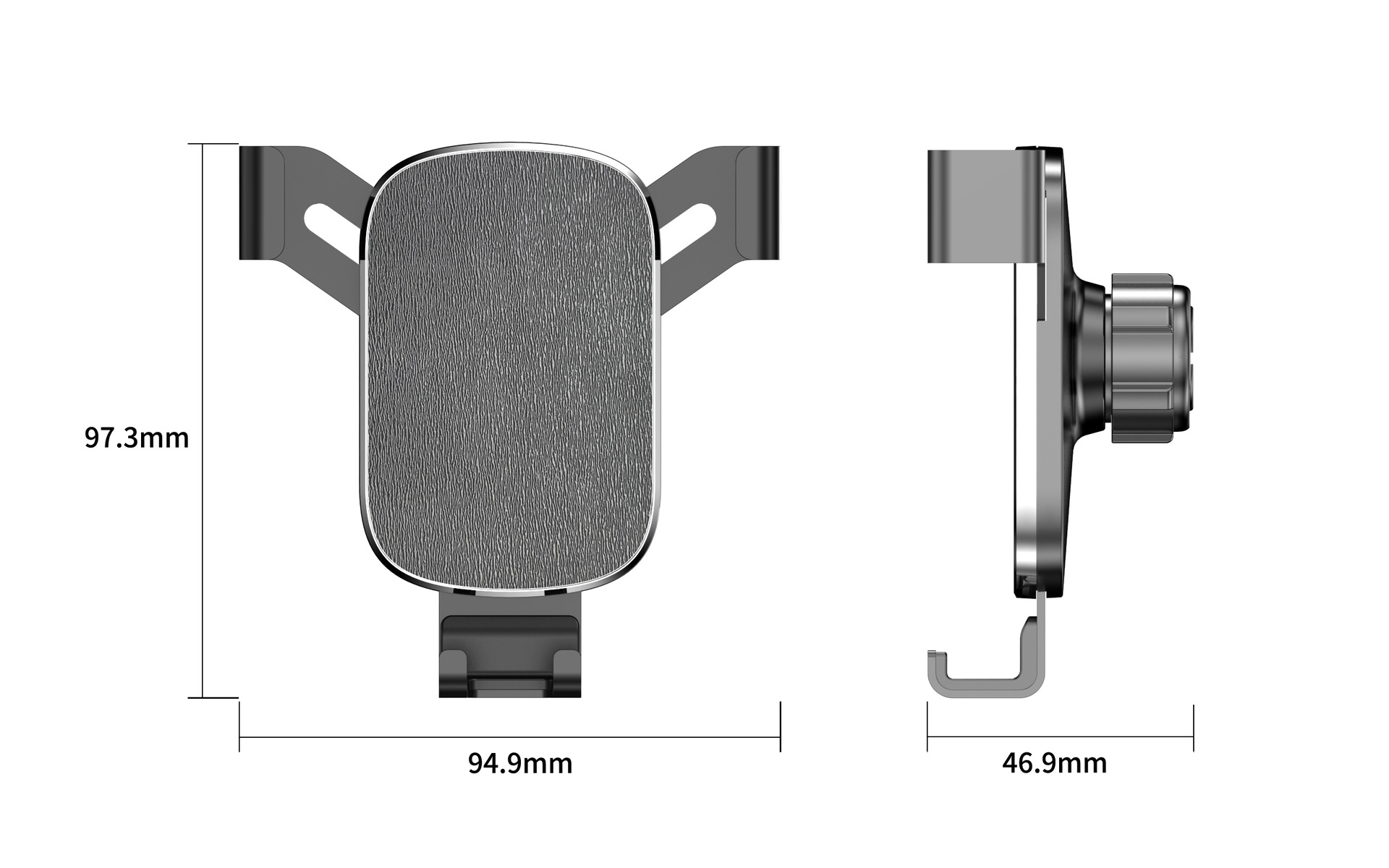YSD29 Soporte para teléfono móvil para automóvil de tipo gravedad Modelo de aleación de plástico Soporte de navegación de salida de aire para automóvil Nuevo estilo explosivo