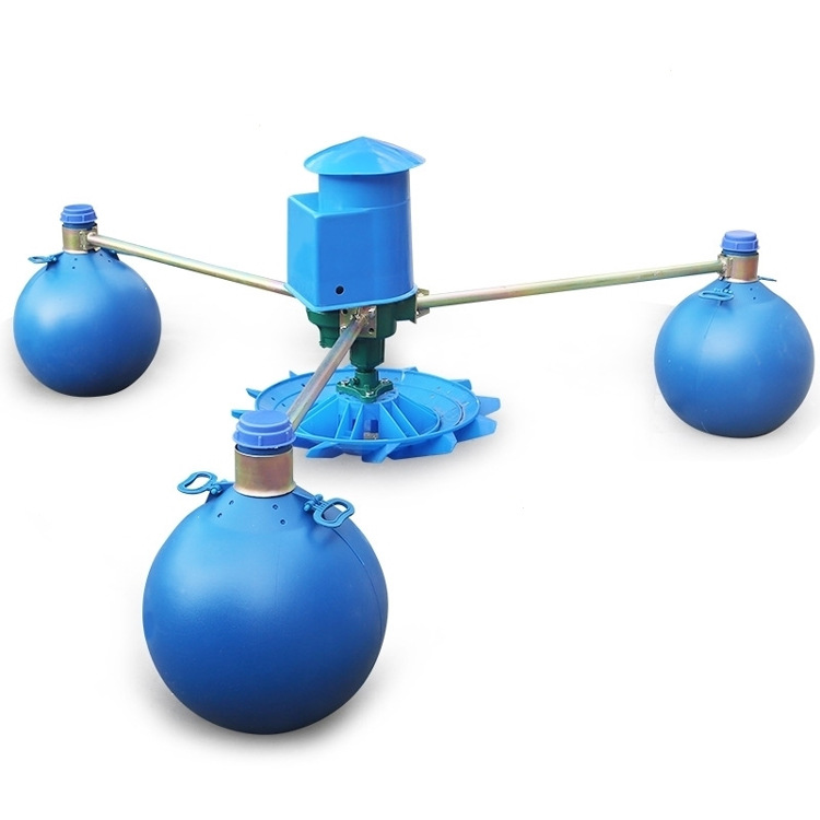 鱼塘220v叶轮式增氧机虾塘380v制氧机打氧泵