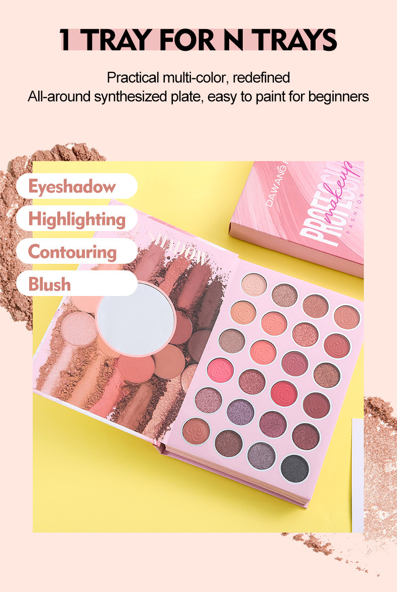 4 Layer Eyeshadow Palette Matte Eyeshadow Highlighter Blush Multi Purpose Under Eye Concealer Beauty Makeup Cosmetics_voghion.com