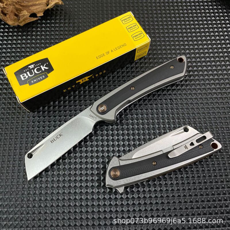 跨境热销巴克BUCK0263户外刀荒野随身便携求生锋利折叠刀家用水果|undefined