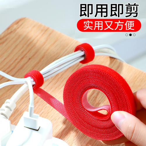 Data cable storage, charging cable, Velcro straps, straps, cable wrap set, computer fixed cable organizer, organizing artifact