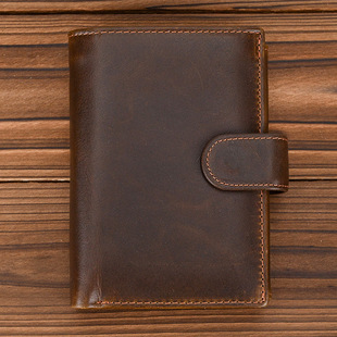 Genuine Leather Short Wallet Men's and Women's Top Layer Cow Wallet 20%-30% Multi-Card Wallet with Coin Purse for Foreign Trade