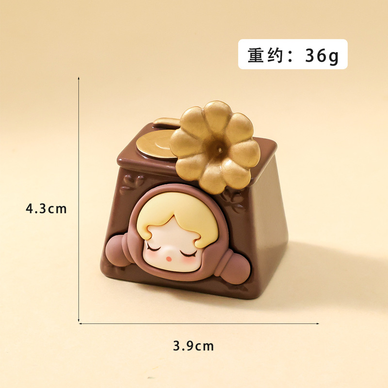 复古萌粒盲盒 diy树脂桌面车载小摆件装饰品配件萌粒潮玩盲盒批发|undefined