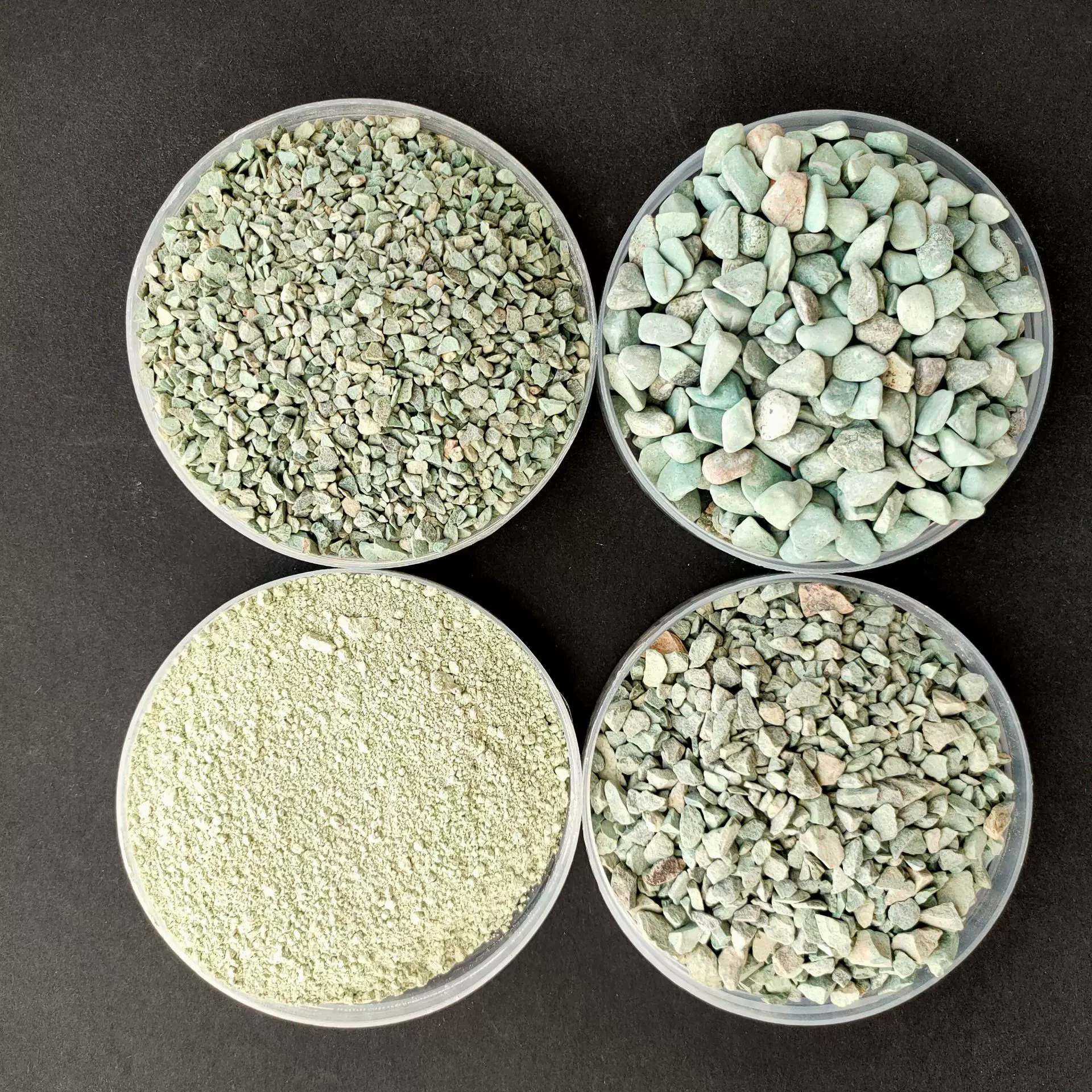 批发园艺绿沸石多肉颗粒基质2~4土壤改良污水处理水产养殖绿沸石
