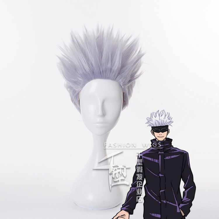 【Xing Luo】 Jujutsu Kaisen Gojo Satoru Sky-high Style cosplay wig 【Xing Luo】 Jujutsu Kaisen Gojo Satoru Sky-high Style cosplay wig