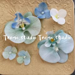 模造花靴花胡蝶蘭真珠片洞靴diyと夏の清新な色の赤い本の新製品
