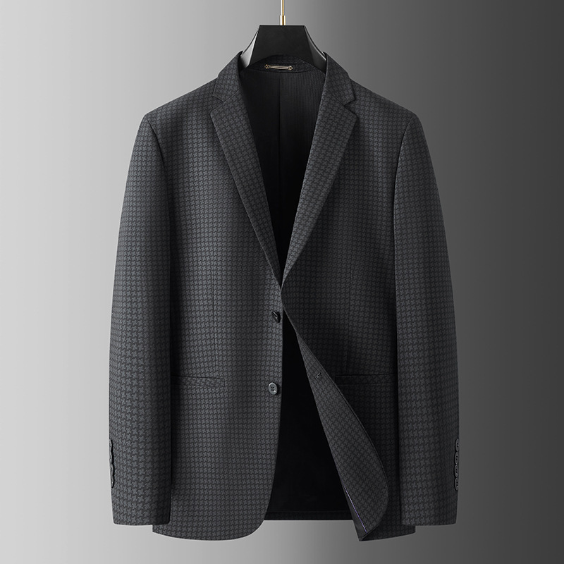 Fat Guy 2025 Spring and Autumn Plus Size Suit Business Casual Loose Suit Men's Single Suit Loose Jacket