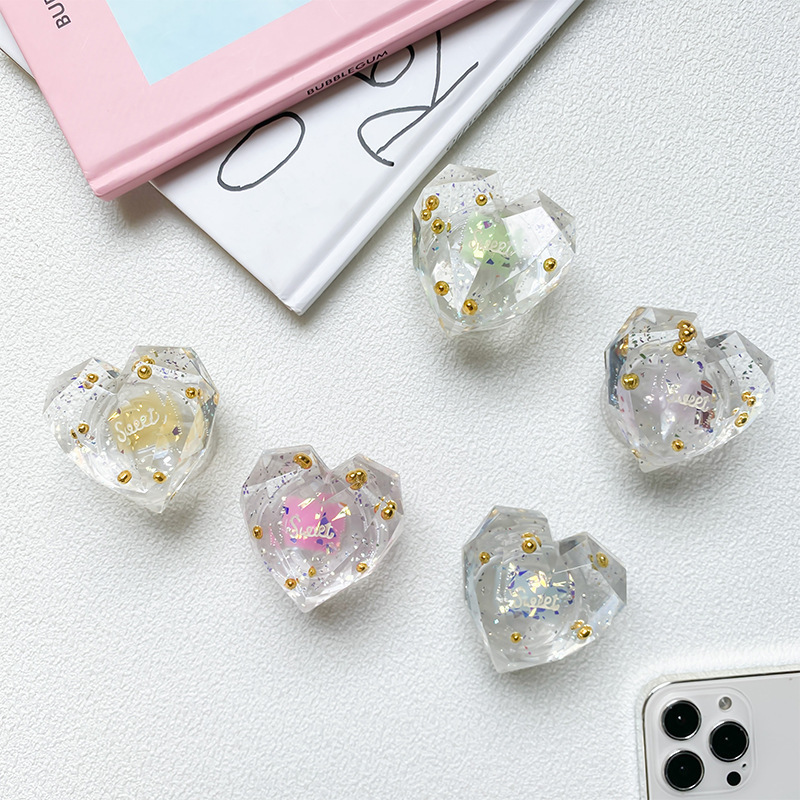 Telefoonhouder met glitterletter en uitklapbare standaard_voghion.com