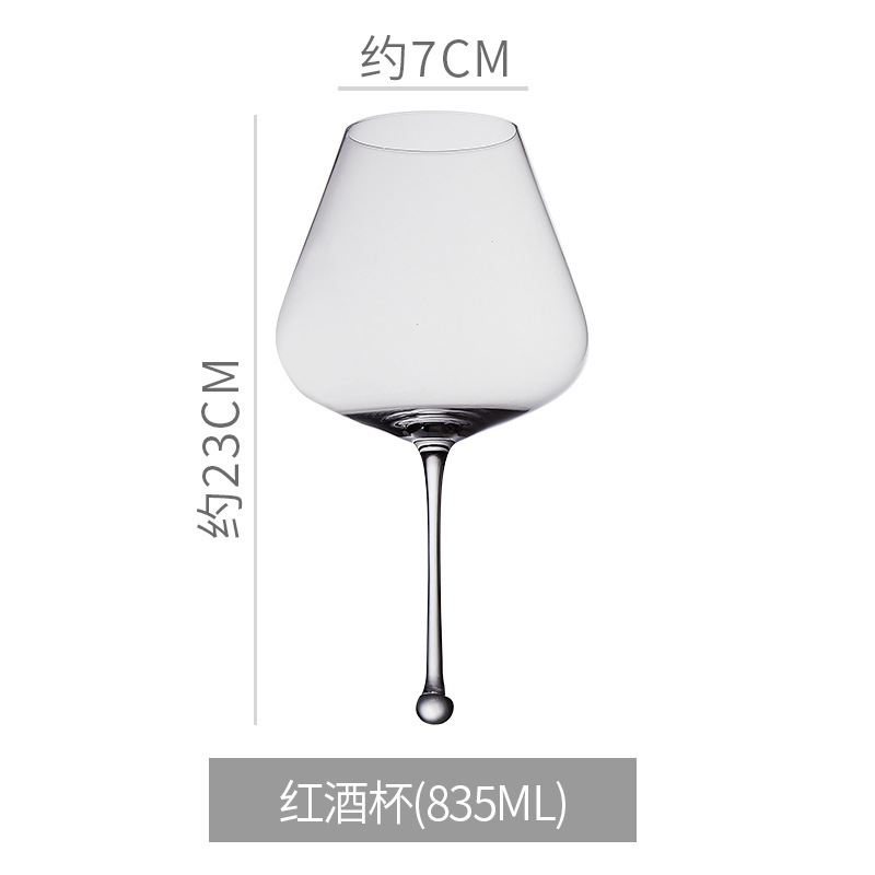 Taza de vino de cristal, taza de borgoña, taza de gravedad, taza de vientre, taza de cristal ultrafina hecha a mano