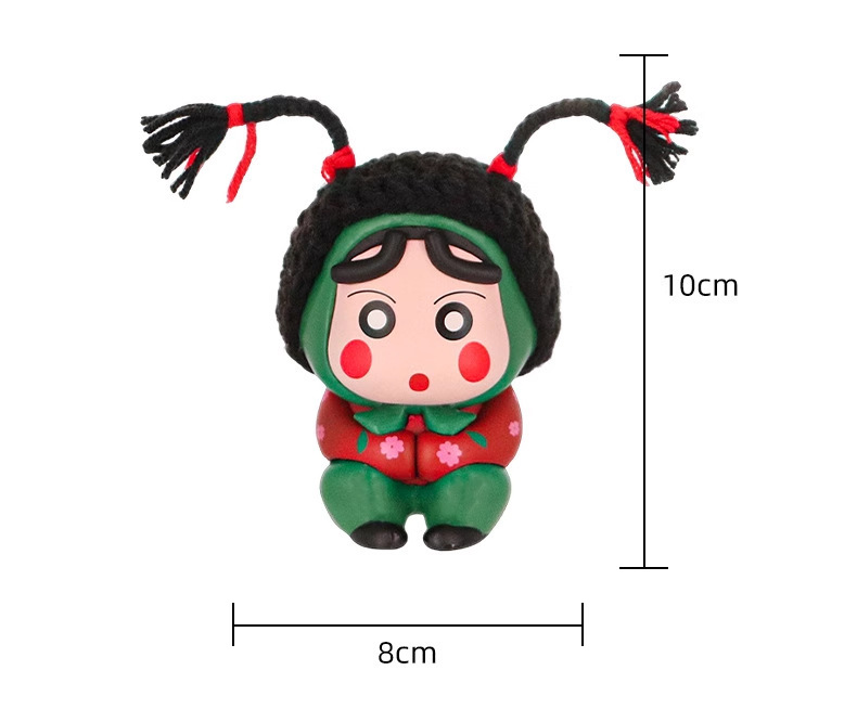 Cute Cartoon Fat Tiger Car Tail Pendant Doll Couple Roof Decoration Trunk Doll Car Ornaments