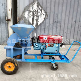 柴油树枝破碎机图片 树枝电动粉碎机参数 移动式木材粉碎机