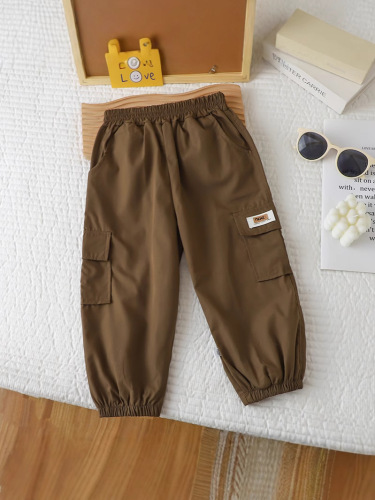 New Spring and Autumn Season Outerwear Casual Pants for Boys and Girls, 2025 Work Pants for Young Children, Loose Casual Pants for Wholesale