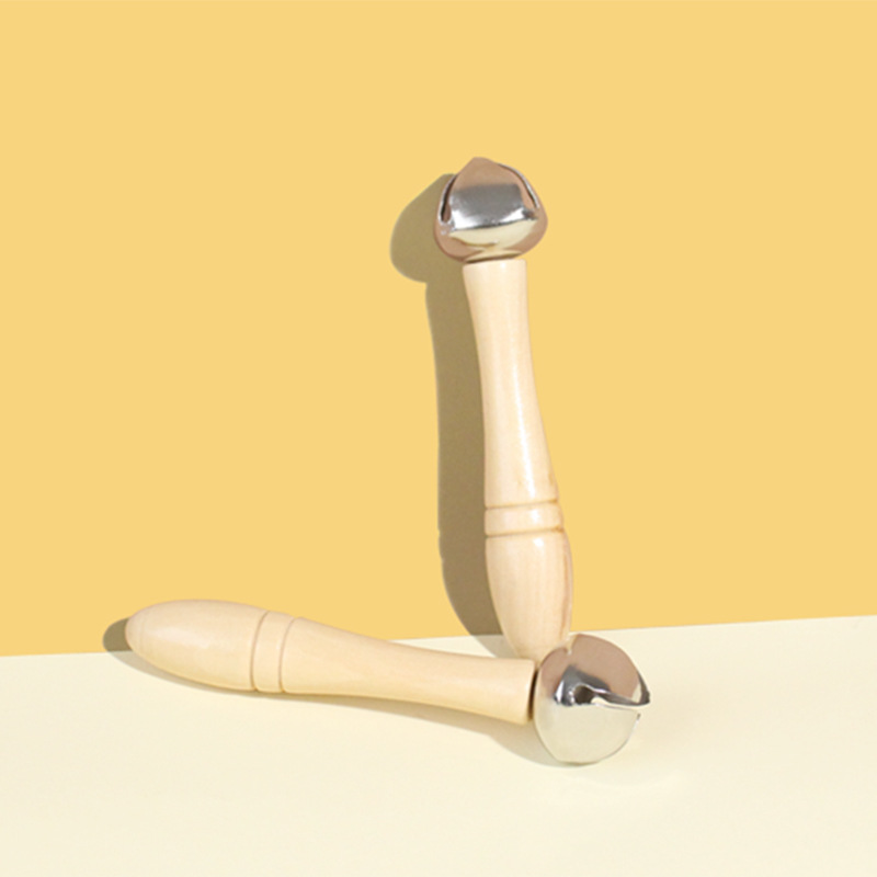 La enseñanza artesanal de madera para niños ayudas solo palo Bell instrumento musical para niños juguete música instrumento de percusión sonajero juguete al por mayor