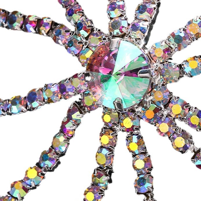 Europa y América color sexy malla tobillar personalidad exagerada diamante tacones altos pie accesorios de playa Ankle