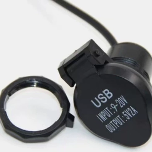 Спотовые поставки электромобилей USB-разъем для мобильного телефона зарядное устройство круглый раскладушка 12V модифицированная линия преобразования