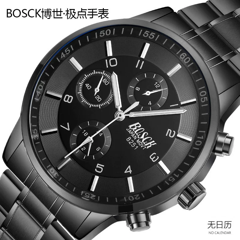 Ultra thin watch, sports waterproof steel belt, Korean style