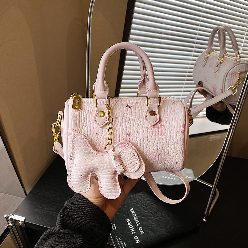 High-End Stylish Mini Handbag, Korean Style Super Popular Shoulder Boston Bag, Women's 2026 New Crossbody Bag High-End Stylish Mini Handbag, Korean Style Super Popular Shoulder Boston Bag, Women's 2026 New Crossbody Bag
