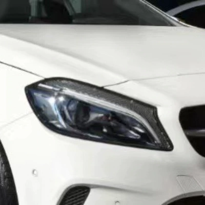 Suitable for Mercedes-Benz A-Class headlight film A200L/180 headlight film TPU light-controlled color-changing special tail light film A45 (Car headlight protective film) - 13-18-models-a-class-headlights-transparent-model