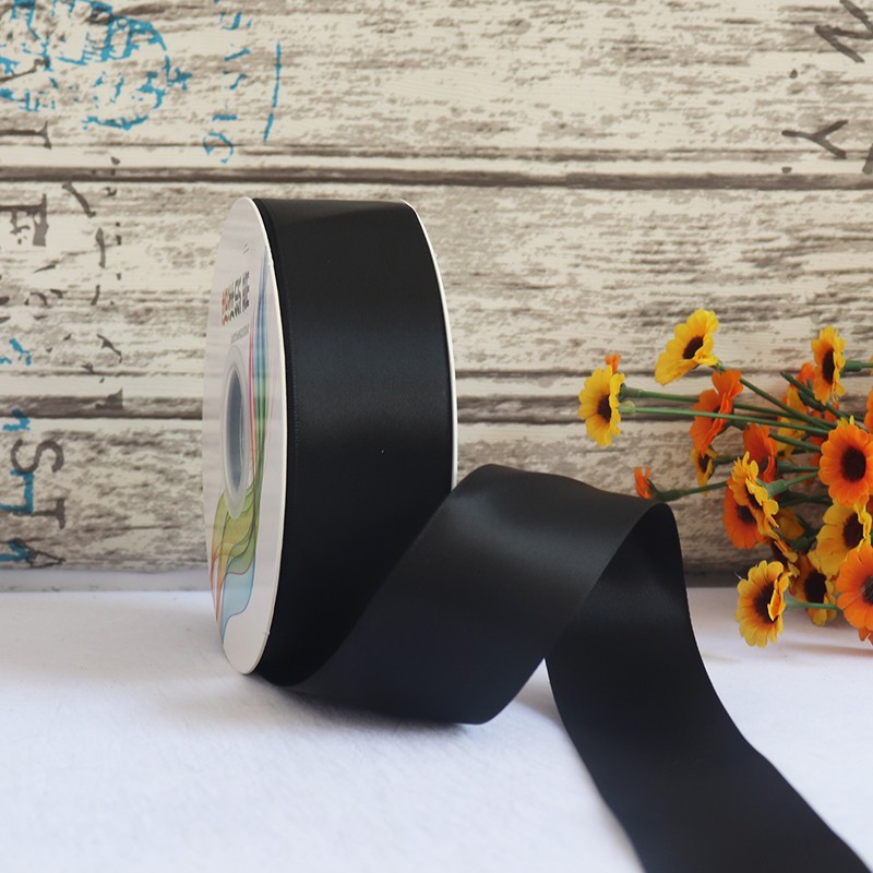 Cinta de satén de doble cara de 4 cm para manualidades, cinta de poliéster, cinta para flores, cinta de seda, cinta para decoración de pasteles, cinta para cajas de regalo, accesorios para el cabello, lazos para regalo image 13