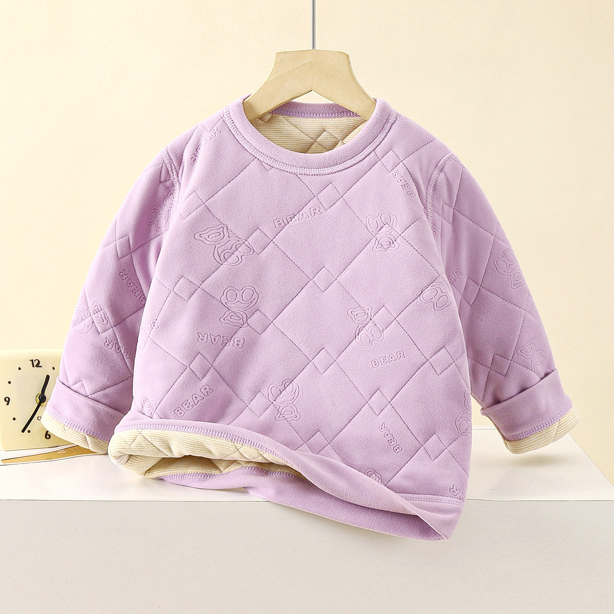 Uniformes escolares artefactos infantiles ropa interior cálida set de terciopelo grueso chaqueta de otoño para niños pantalones de otoño chaqueta cálida de niñas otoño invierno