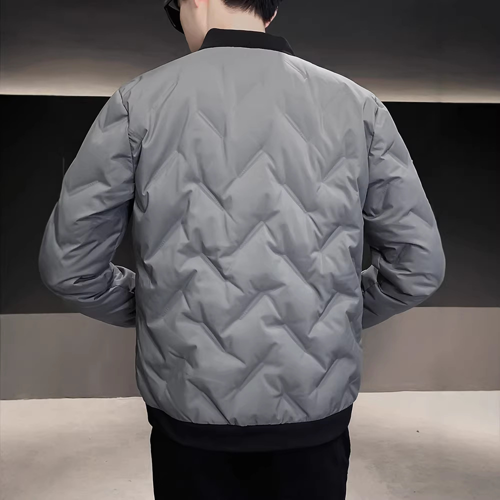 Abajo chaqueta para hombres 2023 invierno nuevo corto ligero soporte collar suelto blanco pato abajo cálido abrigo de moda para hombres