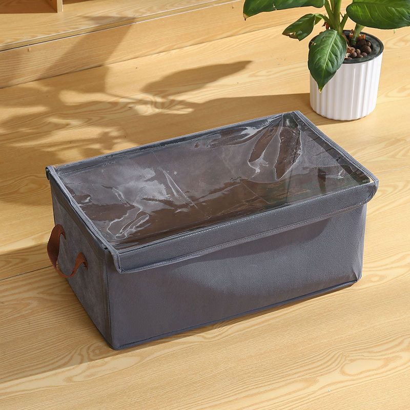 Caja de almacenamiento de ropa Cajón Grande suéter pantalones caja de almacenamiento armario plegable marco de acero caja de almacenamiento de ropa