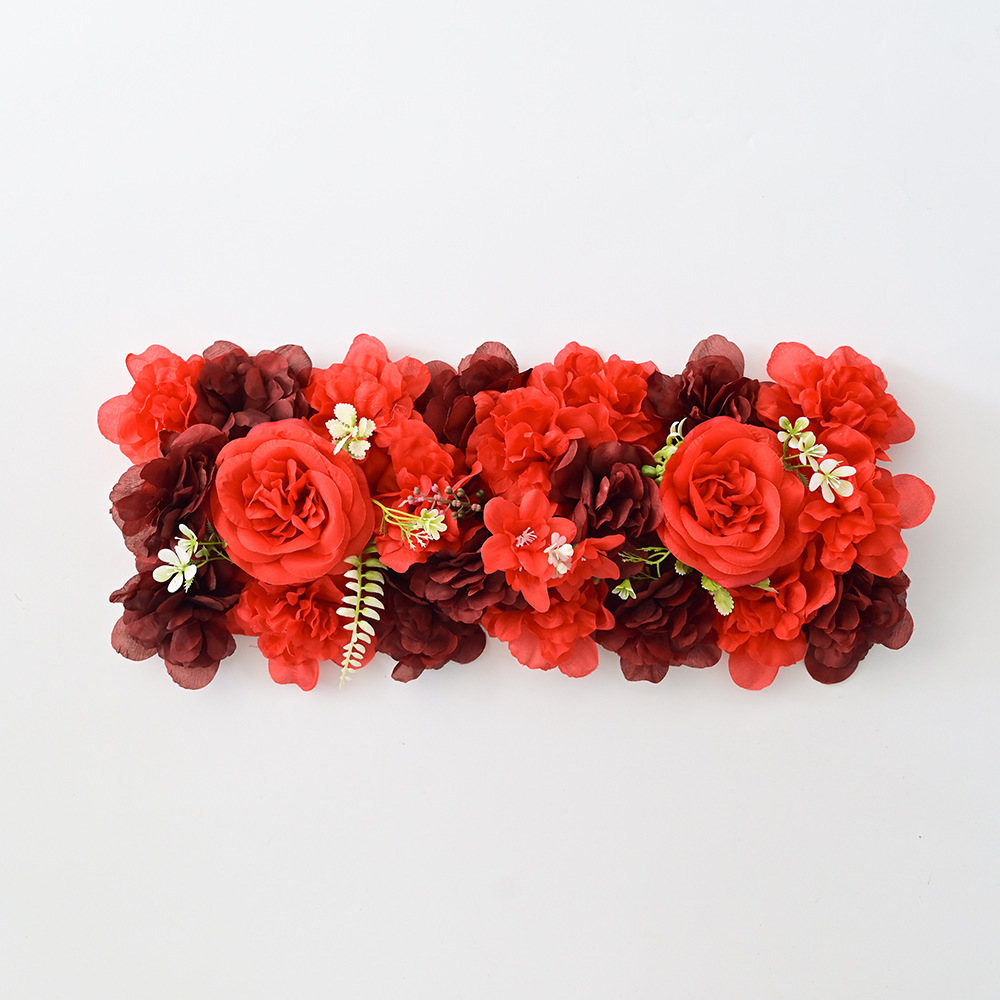 Flor de tela de paleta de verdaderas flores de plataforma de arco de flores de seda de flores de hortenida bodas festivales decoración de escaparates de tiendas simulación