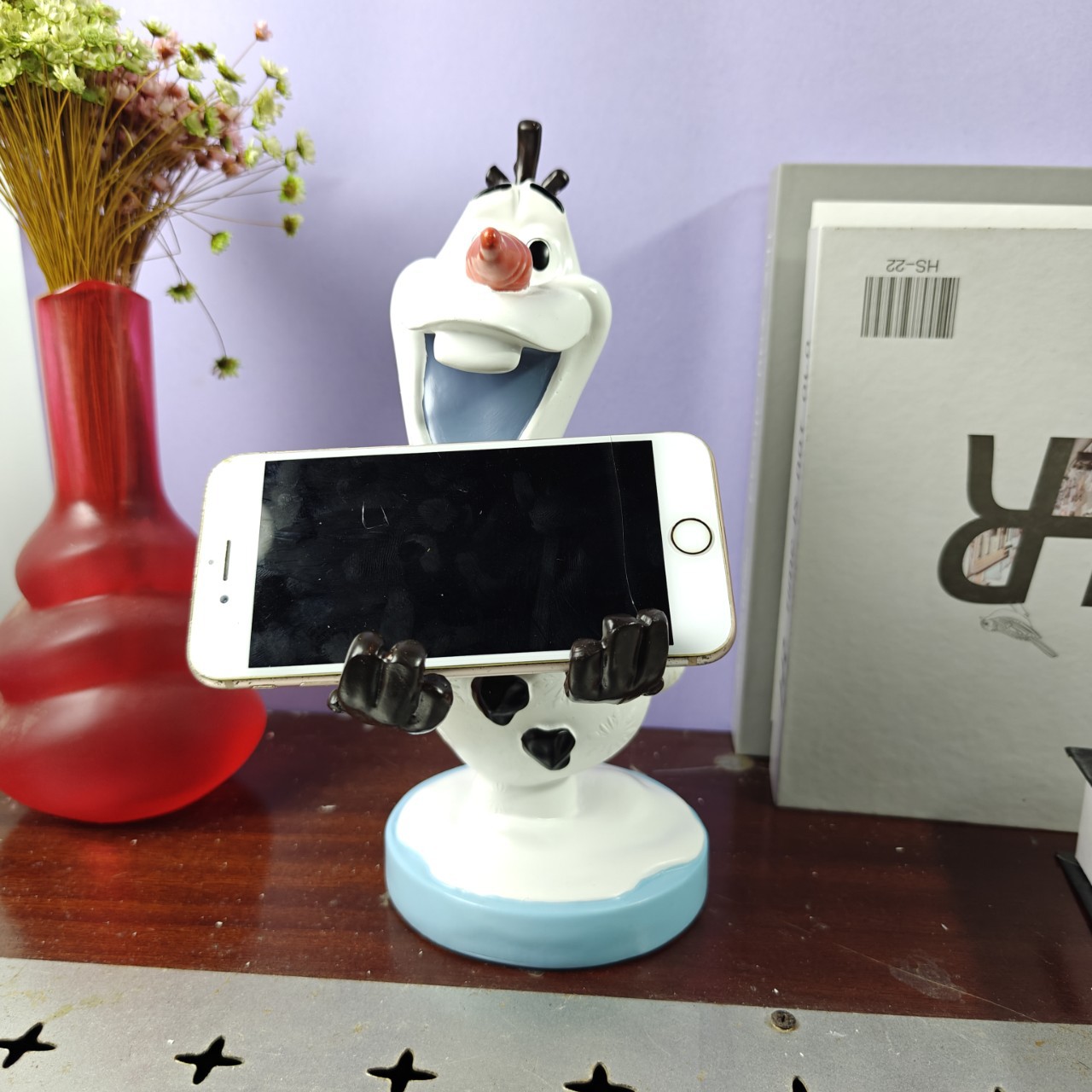 Weird Snowman Mobile Phone Stand Creative Gift Desktop Ornament Cartoon Mobile Phone Stand Personalized Decoration