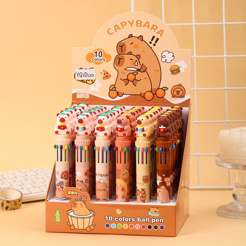 El comercio exterior explotó la ciudad de animales locos 2 bolígrafo de bolas de diez colores de alto valor de color zootopia bolígrafo multicolor