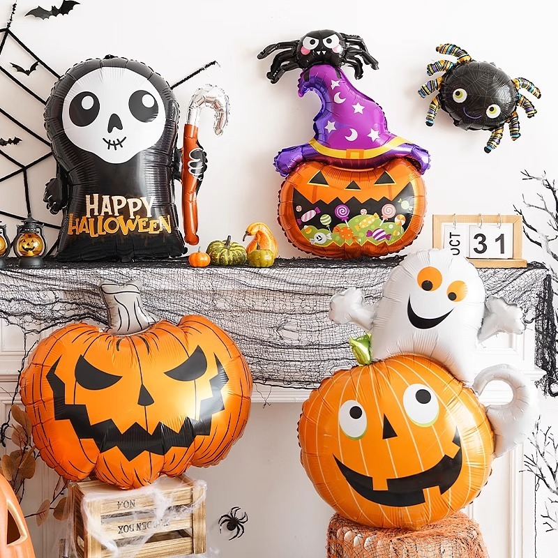 ハロウィーンアルミ膜風船幽霊が風船鬼節テーマパーティー装飾パーティー装飾装飾アニメ|undefined