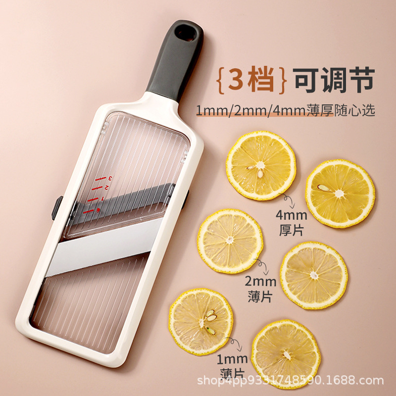 家用柠檬切片器商用手动切柠檬工具多功能切土豆藕片专用刀切柠檬