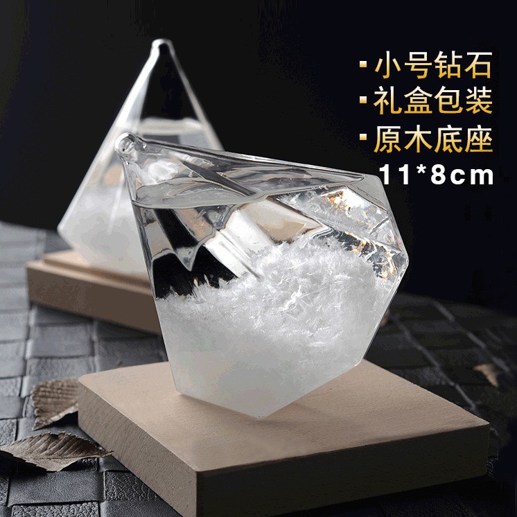 Letras libres regalo creativo pronóstico del tiempo botella tormenta diamante Nuevo vidrio artesanía regalo al por mayor