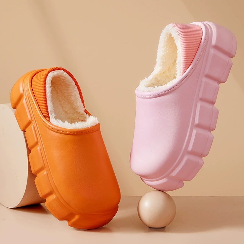 Fleece keep warm postpartum winter slippers for pregnant