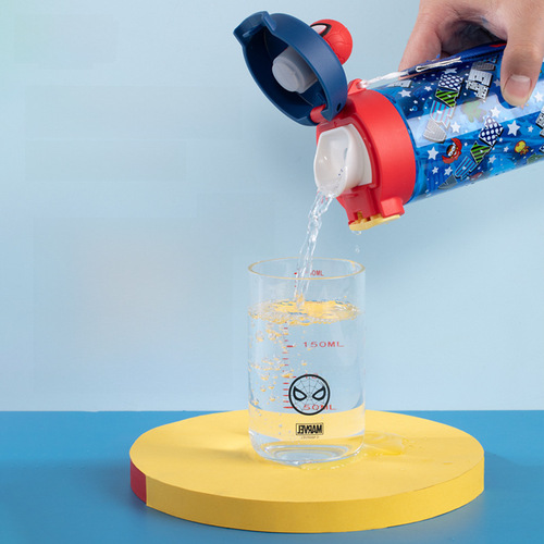Disney Children's Water Cup Cartoon Cute Instagram Style High-End Plastic Cup Student Portable Drinking Bottle