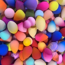 喷涂加工粉扑表面喷油处理渐变色化妆蛋美妆蛋彩妆蛋梦幻彩色喷涂