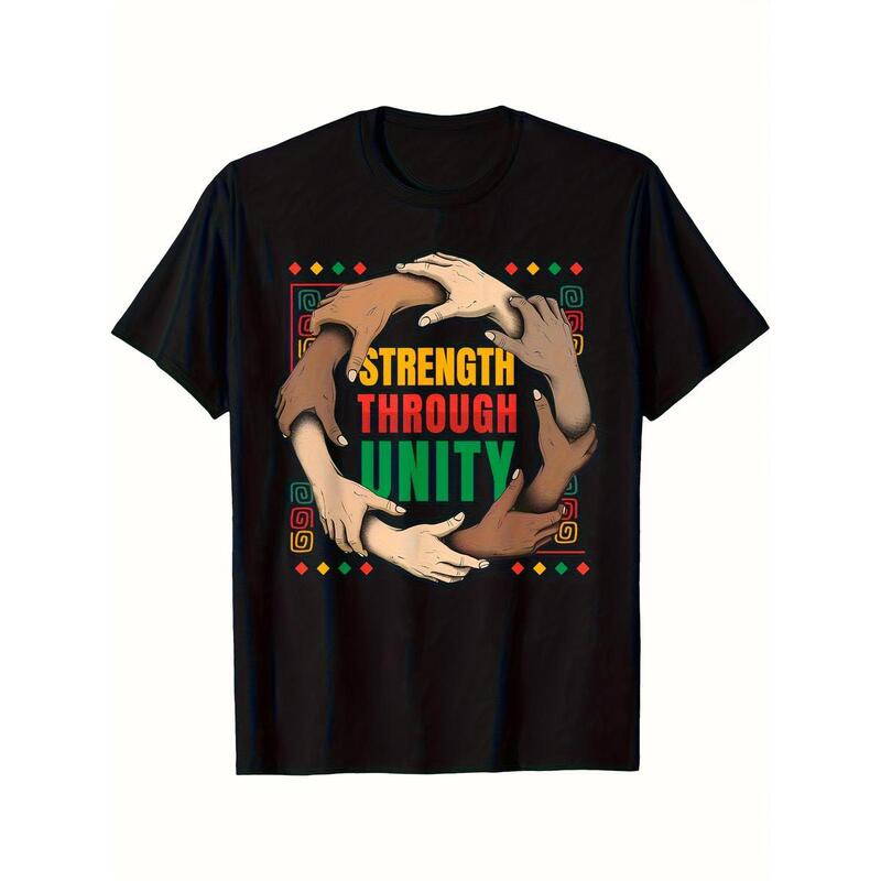 Cross-Border Pure Cotton European Size Juneteenth & Black History Month T-Shirt - Stren Cross-Border Pure Cotton European Size Juneteenth & Black History Month T-Shirt - Stren