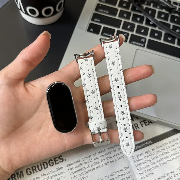 [Strap] Suitable for Xiaomi Mi Band 11 Strap with Glitter Stars 8/9Nfc Korean Style Ins Girls' Watch Strap