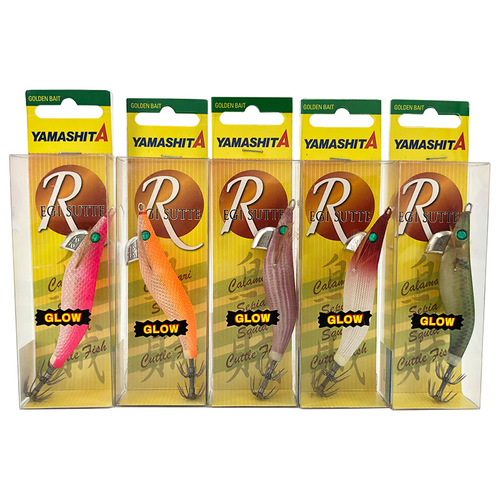 Japanese Wood Shrimp YAMASHITA Explosive Fishing Cuttlefish Rocket Squid Bait No. 3.0/3.5 Full-Dark Wood Shrimp Squid Hook