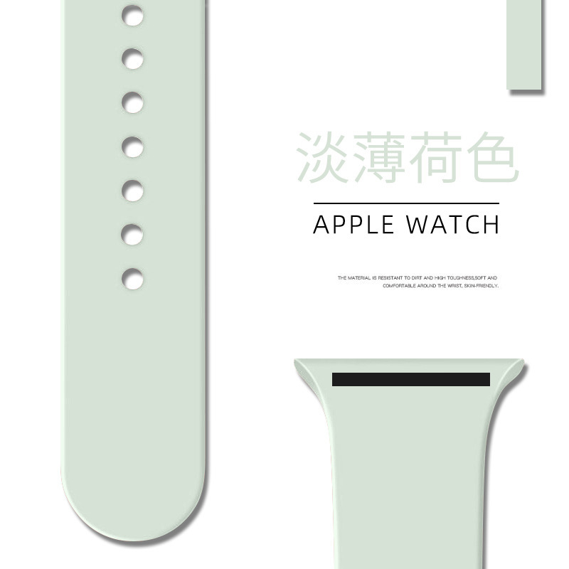 New Apple Watch Strap Iwatch10 Watch Strap Suitable for Apple Sports Silicone Strap Slr Buckle