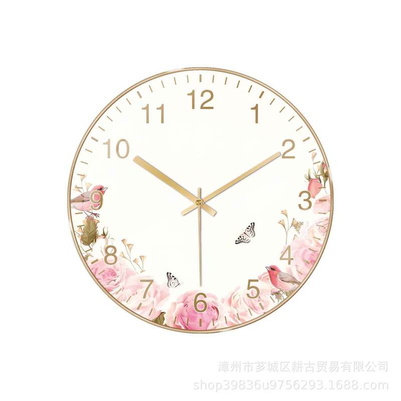 12inch 子猫時計寝室の壁時計リビングルームシンプルな創造的な文学パーソナライズされた時計サイレント時計クロスボーダーホット|undefined