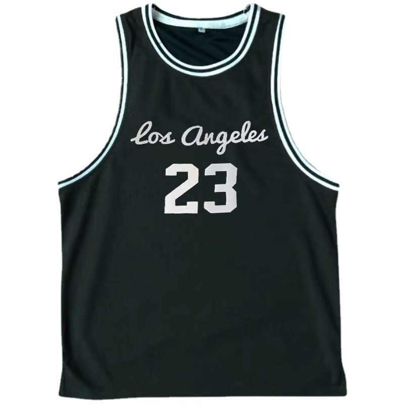 Chaleco de baloncesto de hombre chaleco de hombre verano nuevo mesh secado rápido movimiento de tendencia retró camiseta fitness 23