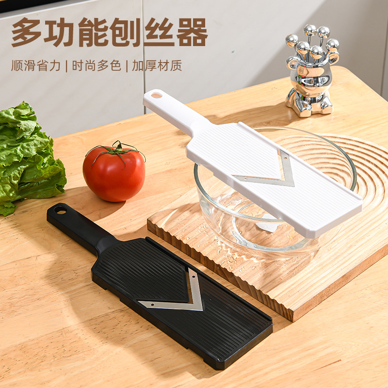 Cocina doméstica multifuncional cortador de verduras para ensalada de verduras raspador de alambre para alimentos de acero inoxidable sin lastimar las manos, fácil de limpiar