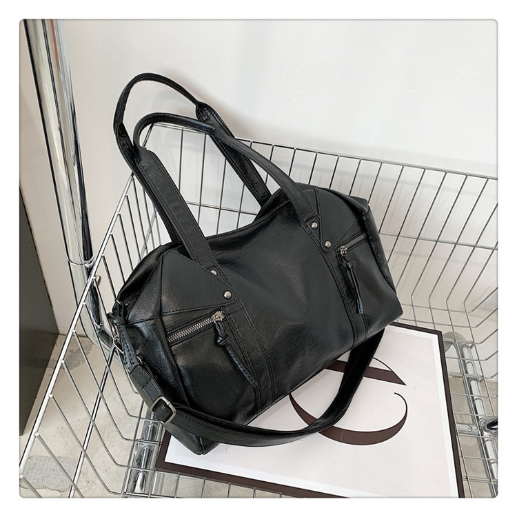 European and American cross-border fashion women's bag 2024 Spring new women's handbag, single-shoulder crossbody bag, simple tote bag undefined