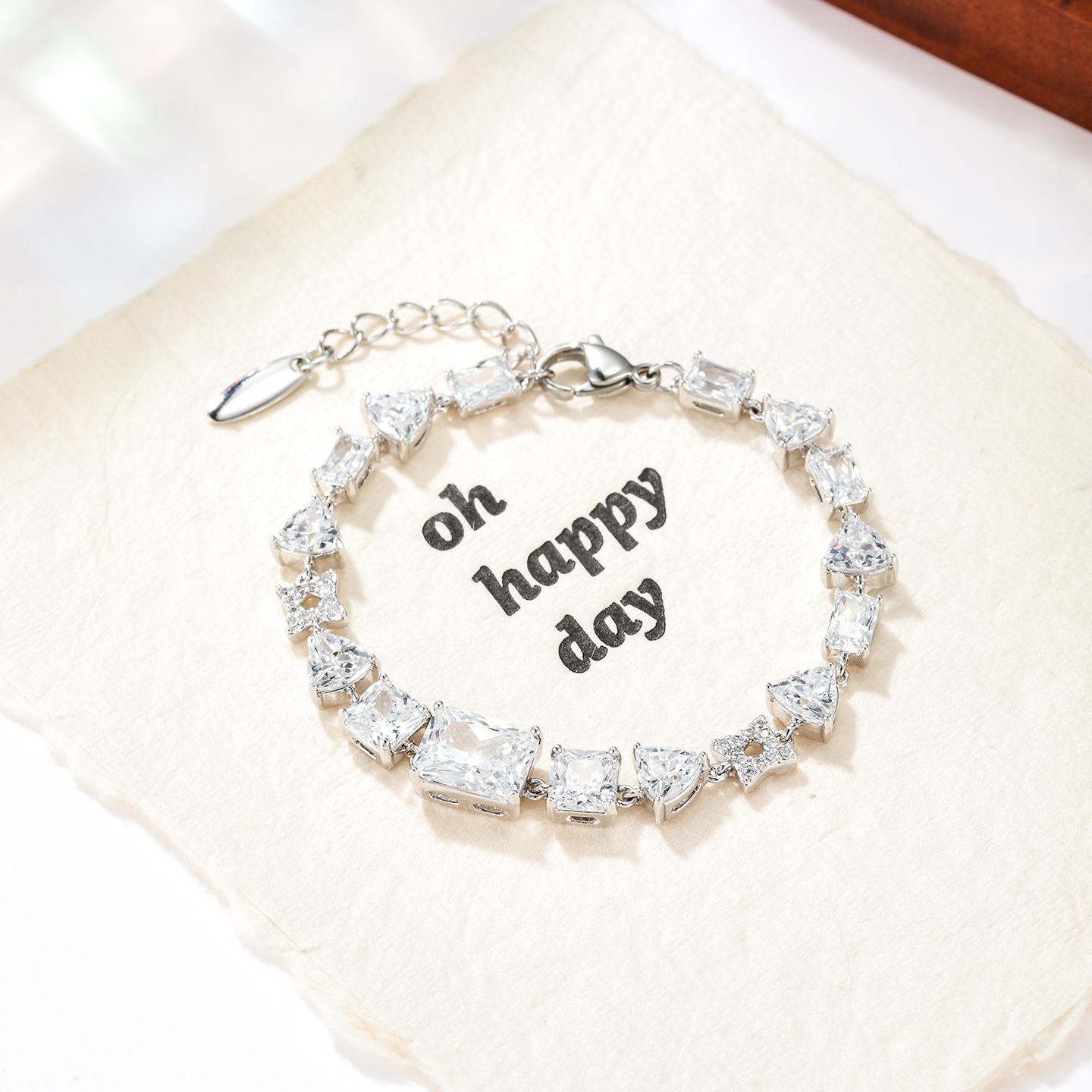 Xuping colección de lujo ligera pulsera geométrica de mujeres sencillas de alta calidad elegante joyería de moda diaria